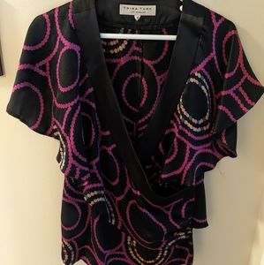 NWOT Trina Turk 100% Silk Gorgeous Top